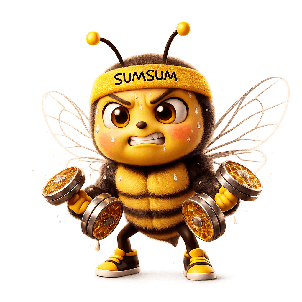 Sporty Bee Mascot